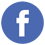 Blue social media logo icon